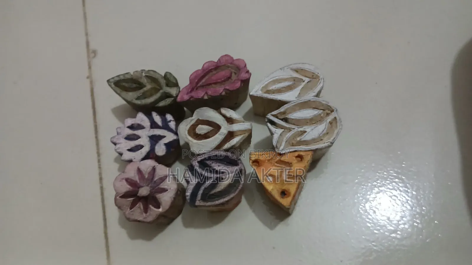 Some Block Print Dies Used for Sarees or Kameez