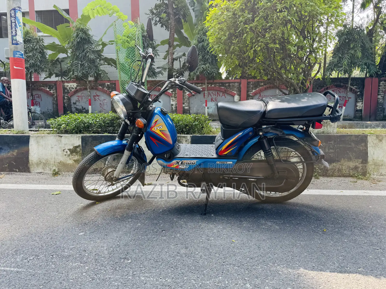 TVS XL 100 i-Touch 2019 Blue