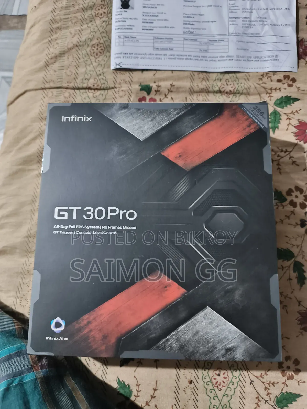 Infinix GT 30 Pro 5G 256 GB Black