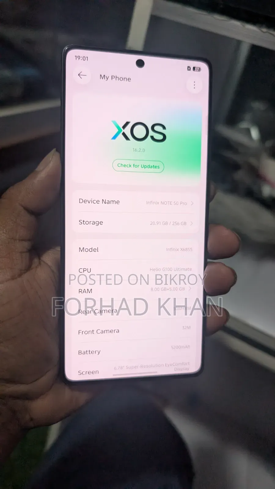 Infinix Note 50 Pro 256 GB Black