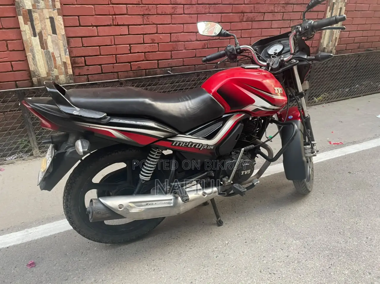 TVS Metro Plus 2019 Red