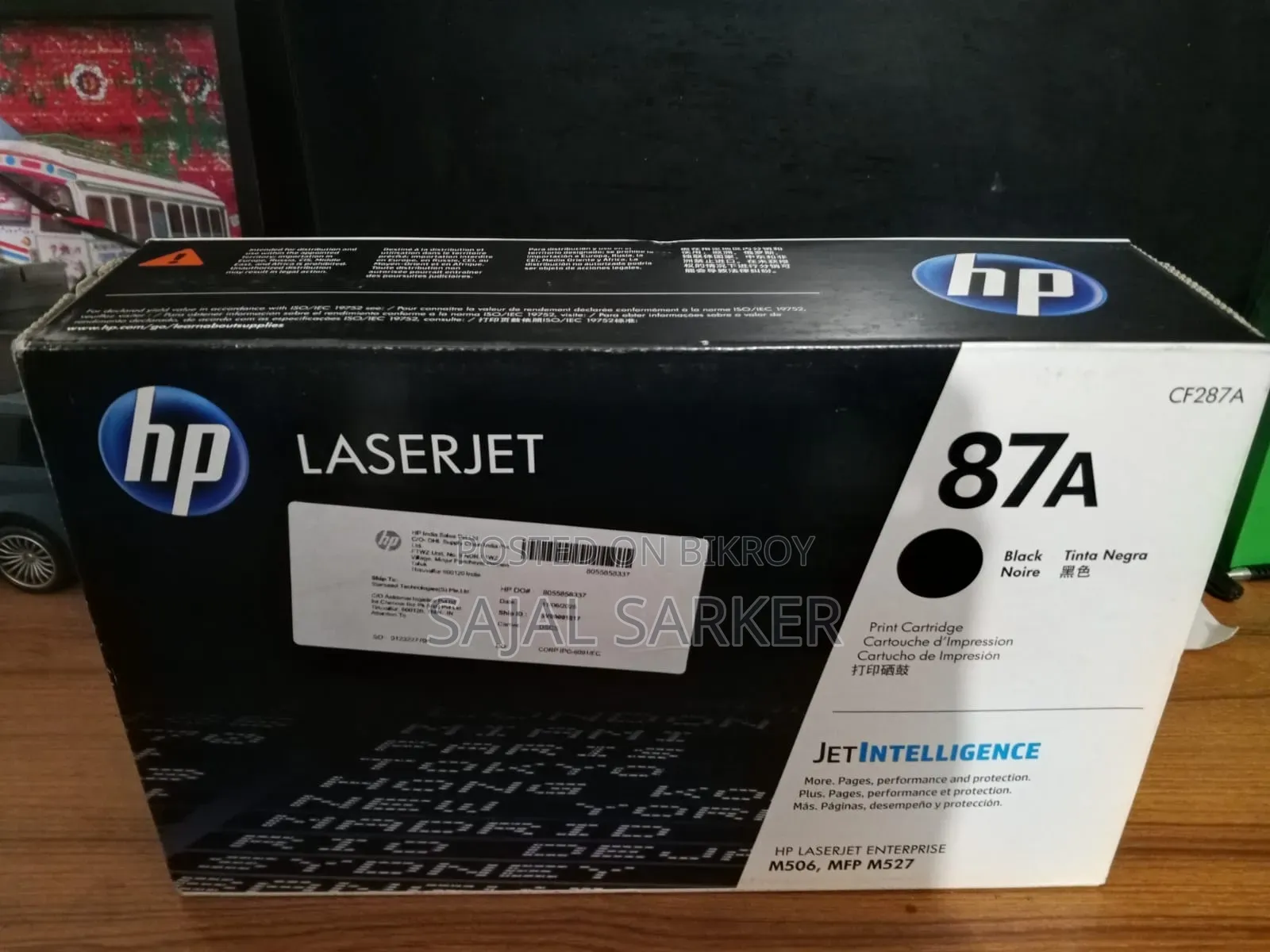 HP 87A Black Original LaserJet Toner Cartridge (CF287A)