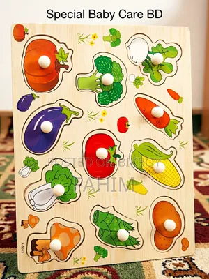 Vegetable Puzzle Board for Kids | Educational Learning Toy