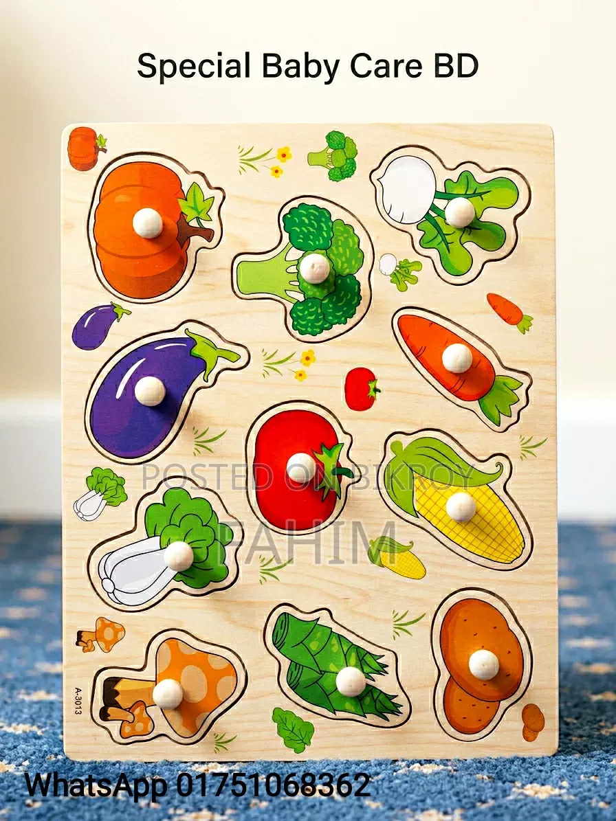 Vegetable Puzzle Board for Kids | Educational Learning Toy