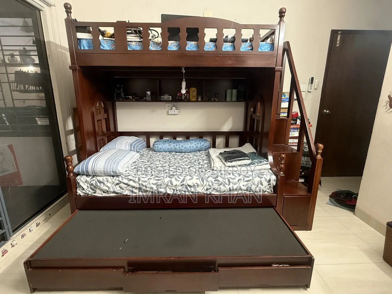 থ্রি স্টেয়ার্স বেড উইথ ম্যাট্রেস