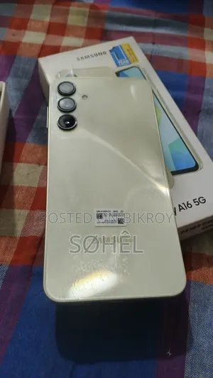 নিউ স্যামসাং গ্যালাক্সি এ১৬ ৫জি ১২৮ জিবি রোজ গোল্ড