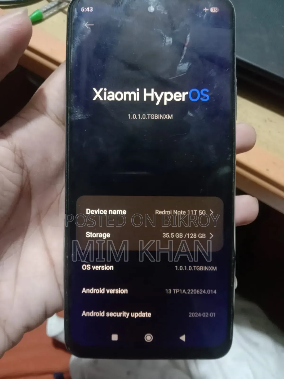 Xiaomi Redmi Note 11T Pro 5G 128 GB Blue