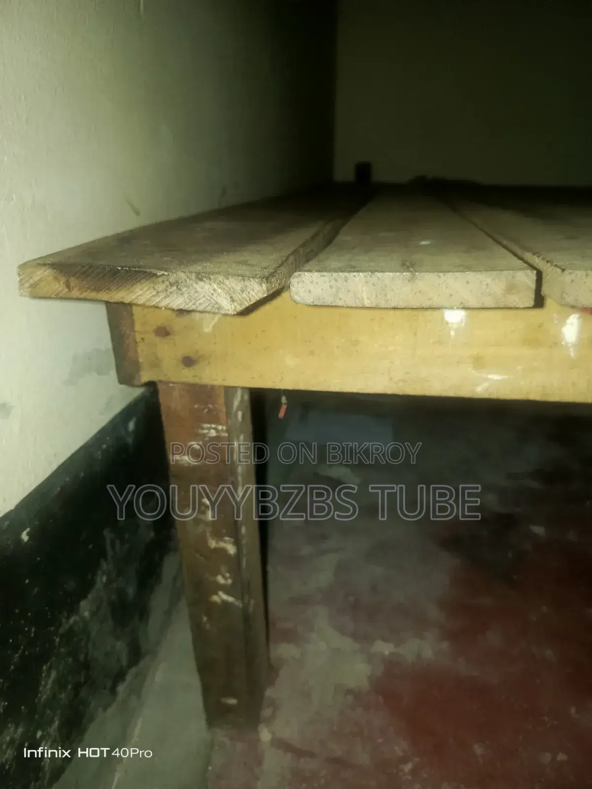A good wooden cot will be sold