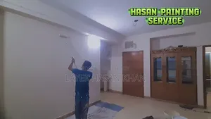 Painting work of houses, flats and offices is done