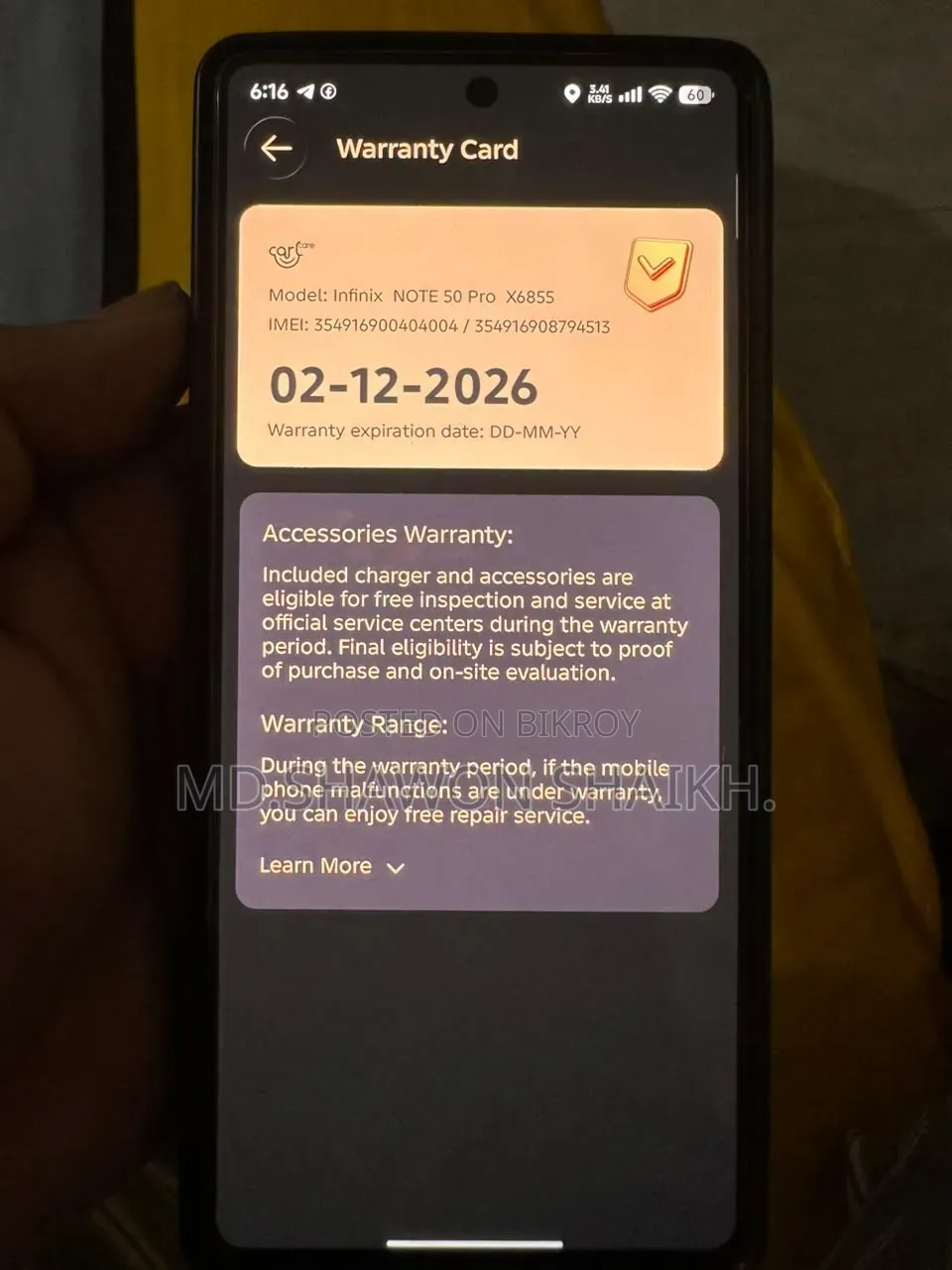 Infinix Note 50 Pro 4G 256 GB Gray
