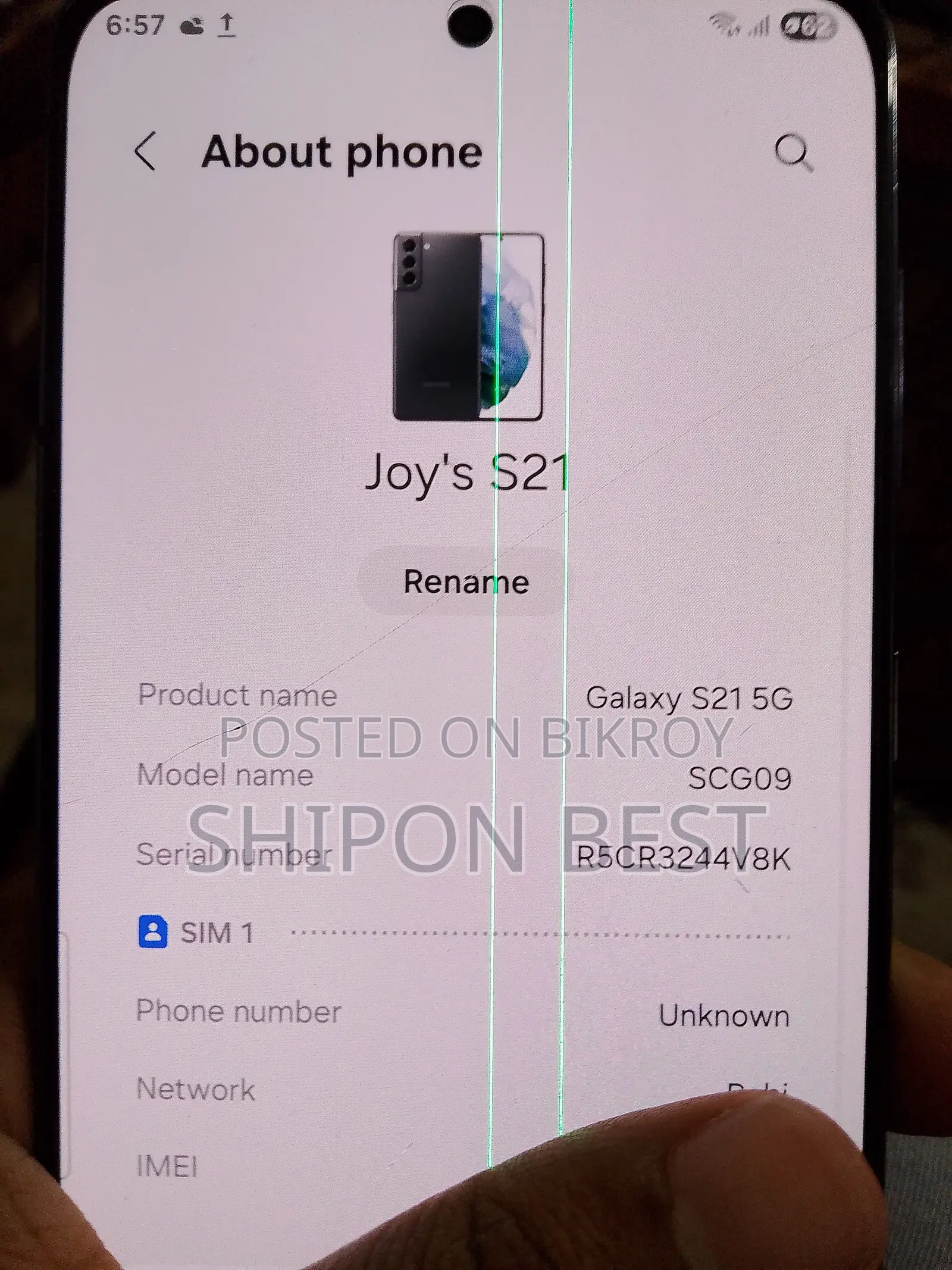 Samsung Galaxy S21 5G 256 GB Black