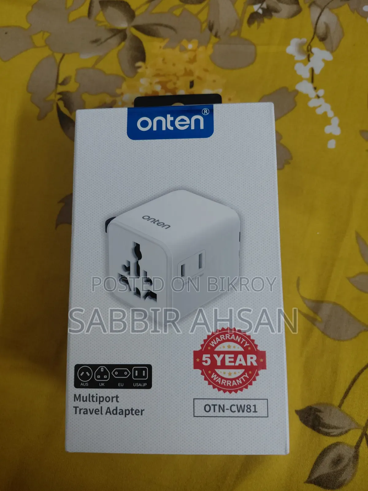 [Brand New & Unused] Onten Multiport Universal Travel Adapter