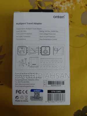 [Brand New & Unused] Onten Multiport Universal Travel Adapter
