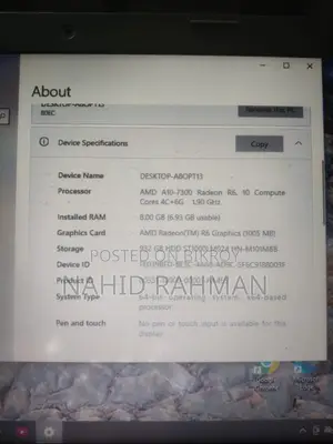 Laptop Lenovo 8GB AMD A10 HDD 1TB