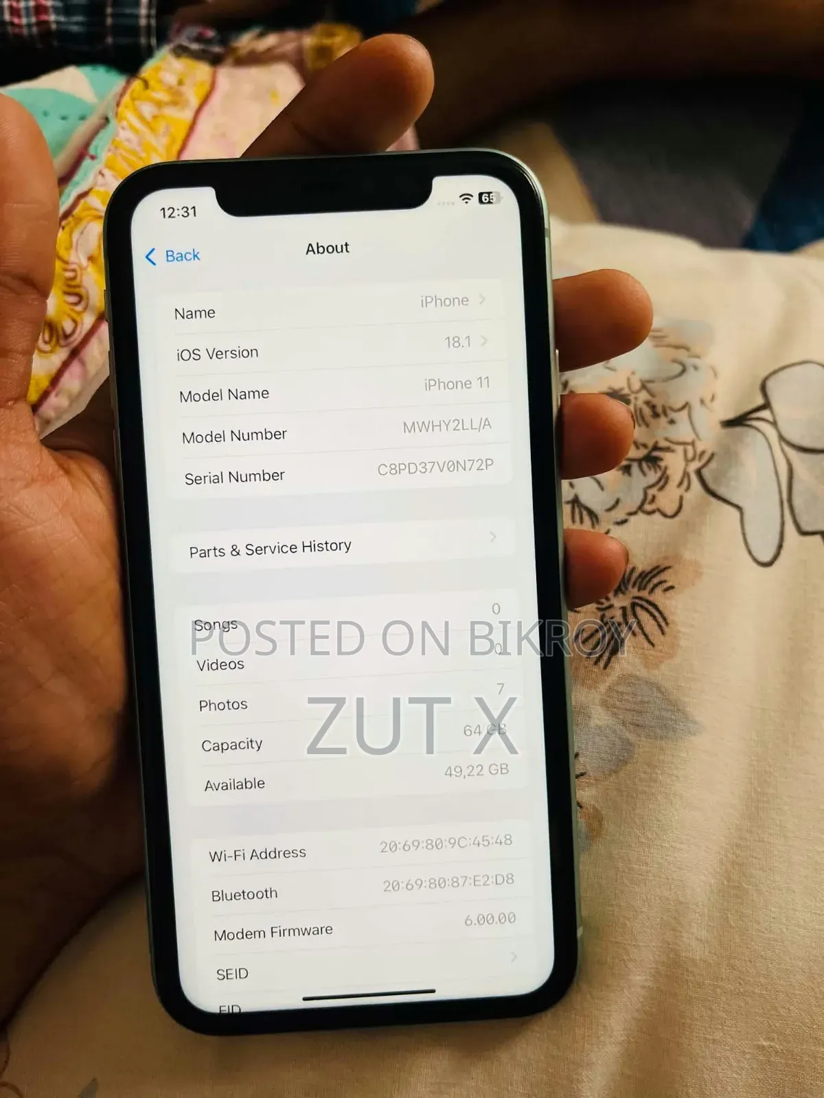Apple iPhone 11 64 GB Gray