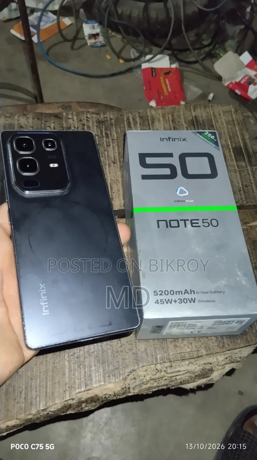 Infinix Note 50 4G 256 GB Black