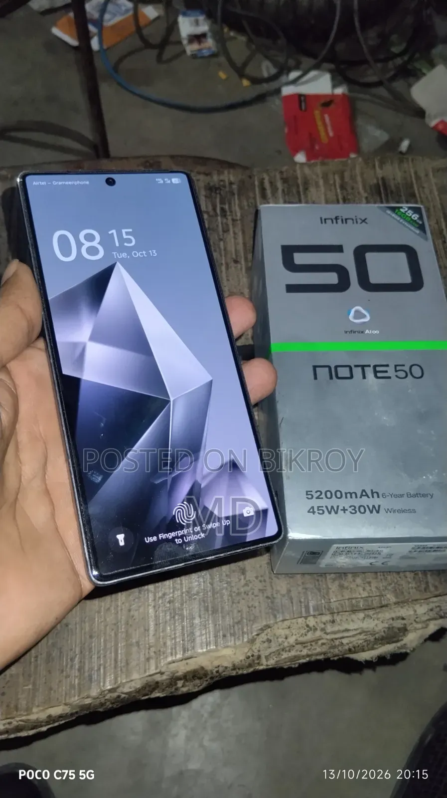 Infinix Note 50 4G 256 GB Black