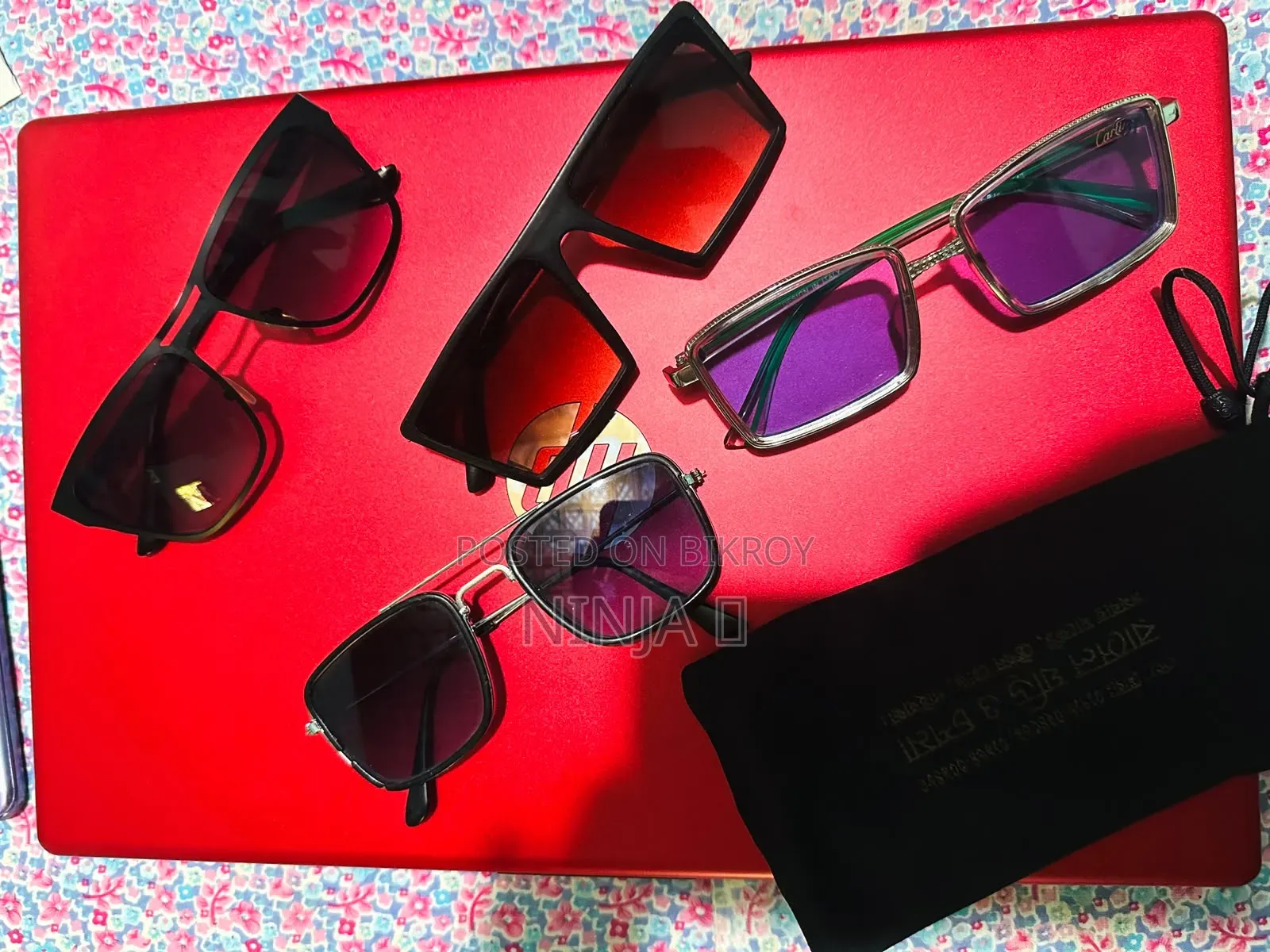 4 Sunglasses Combo Offers With Pouch 👝🔥