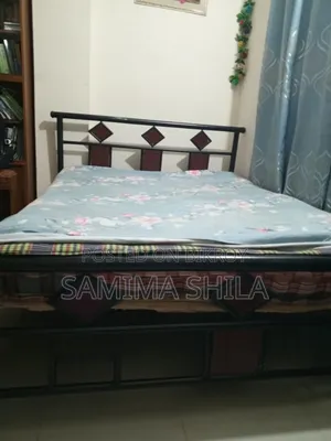 Double Metal Bed With Bedframe