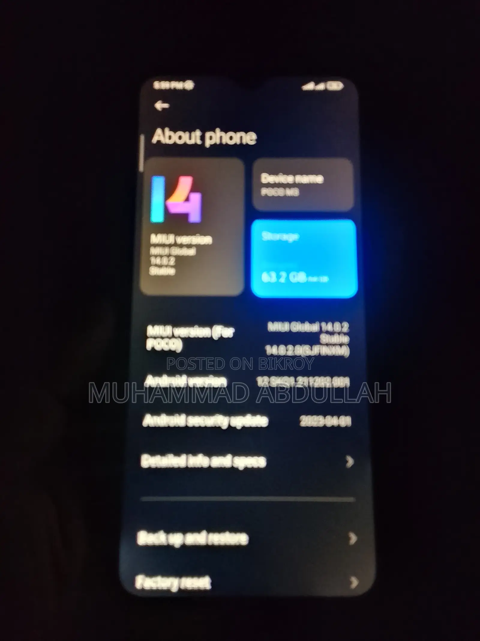 Mobile Phone 128 GB Black