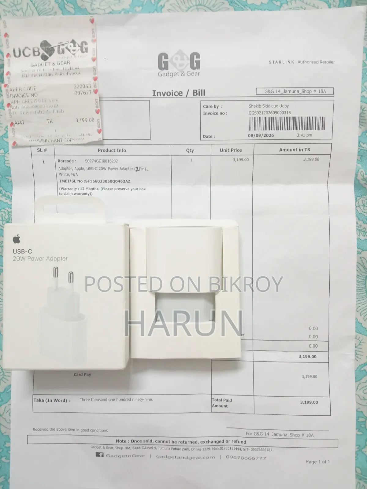 Original 20W Apple Adapter