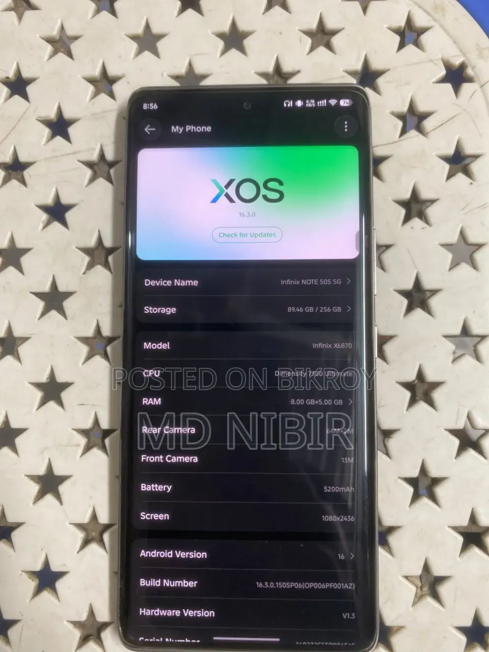 Infinix Note 50s 256 GB Silver