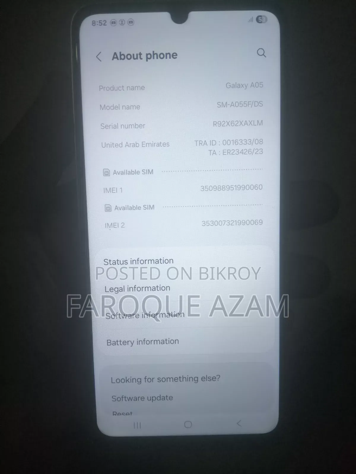 Samsung Galaxy A05 128 GB Silver