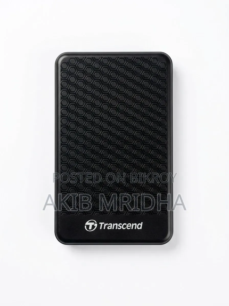 Transcend 1TB External Hard Drive (TS1TSJ25A3K) - Very Good Condition
