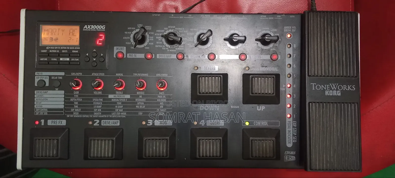 Korg Ax3000G With Original Adapter