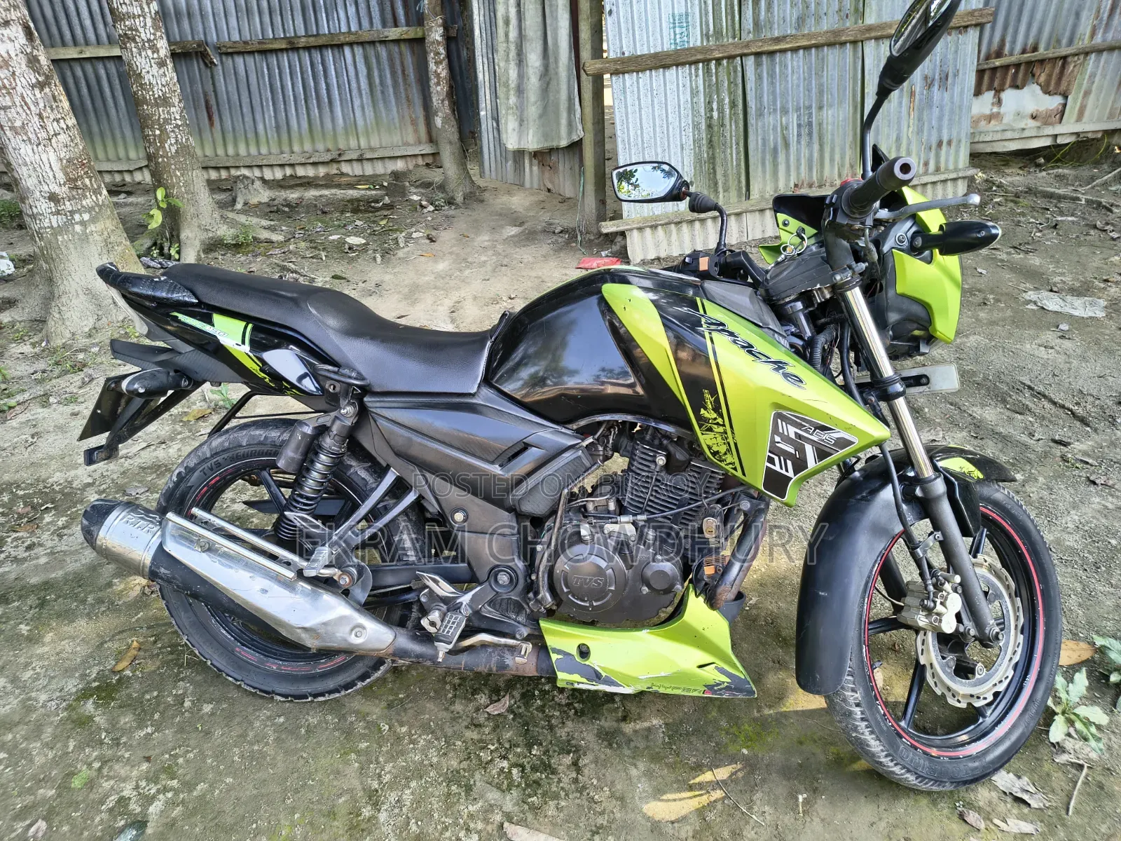 TVS Apache RTR 160 2V 2016 Green