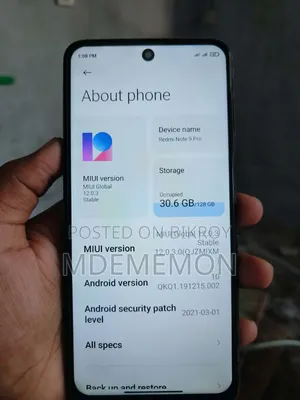 Xiaomi Redmi Note 9 Pro 128 GB Blue