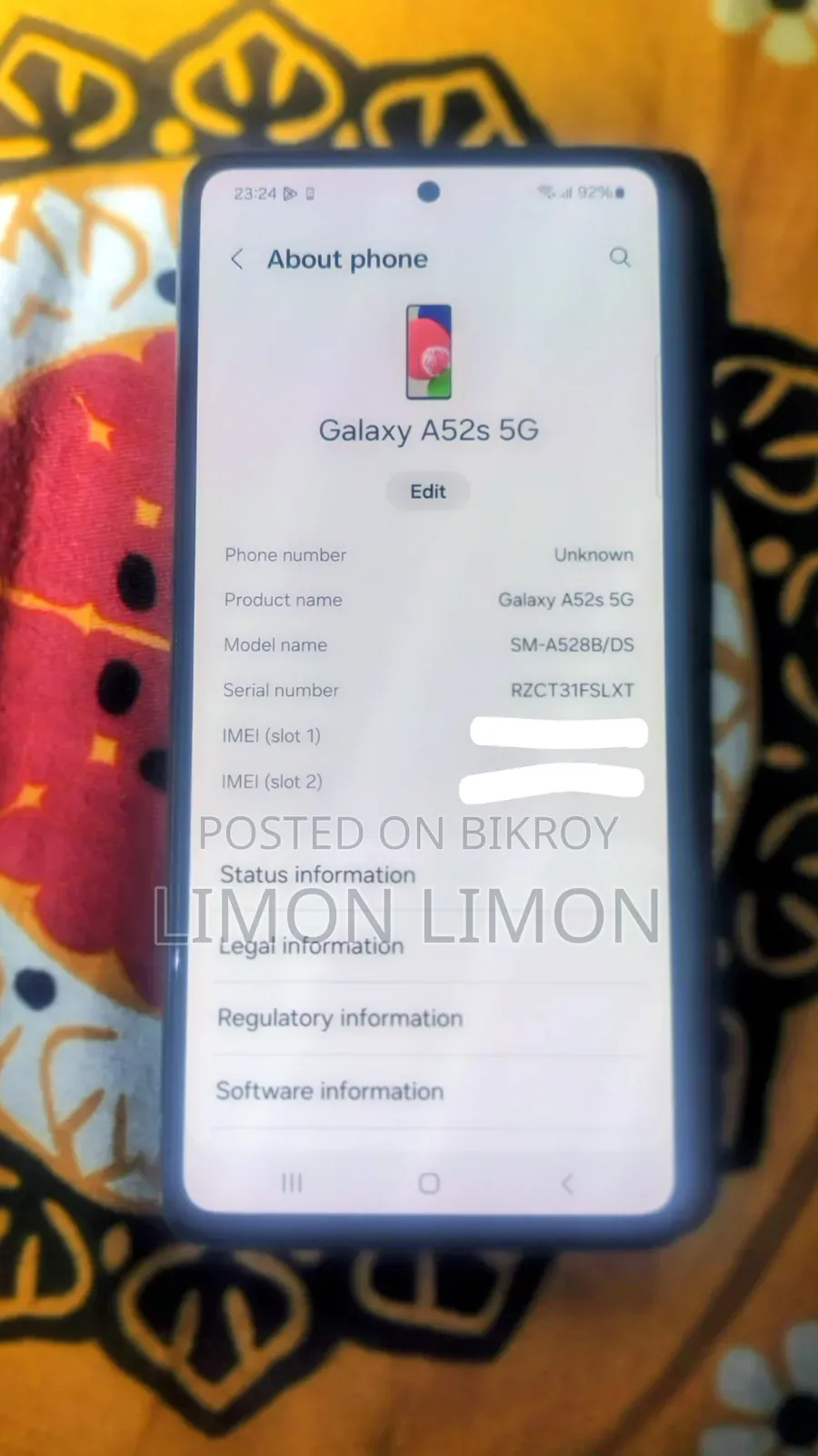 Samsung Galaxy A52s 5G 128 GB Green
