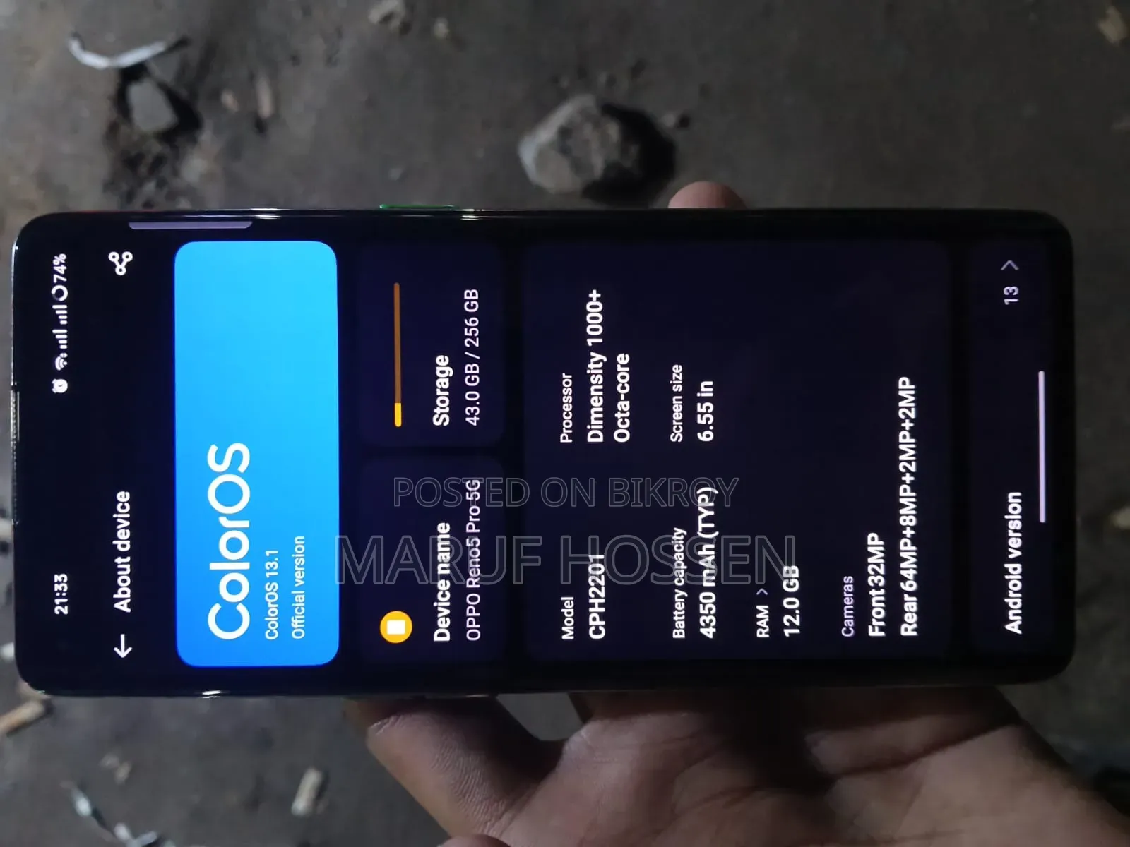 Oppo Reno5 Pro 5G 256 GB