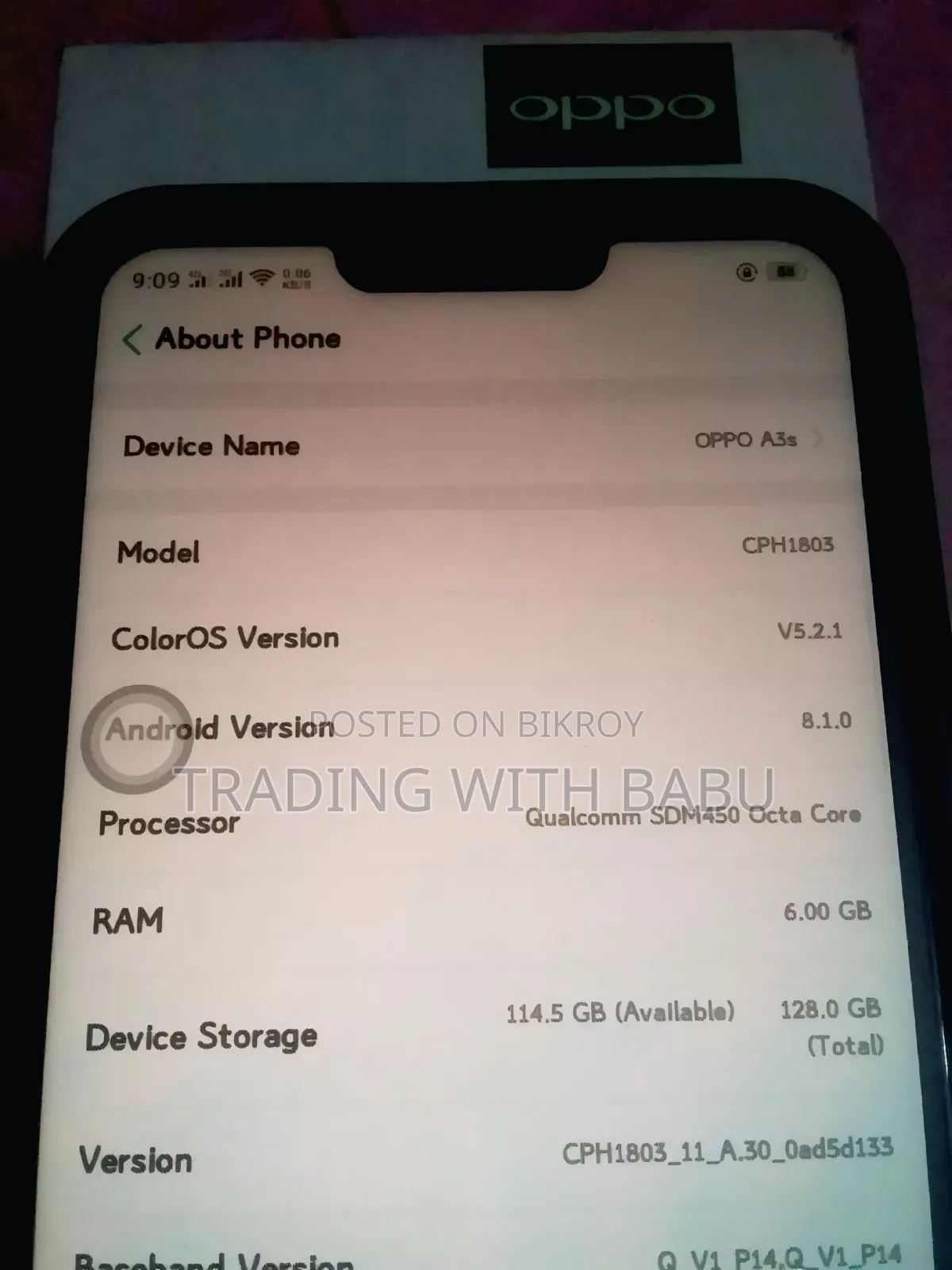 Oppo A3s 256 GB