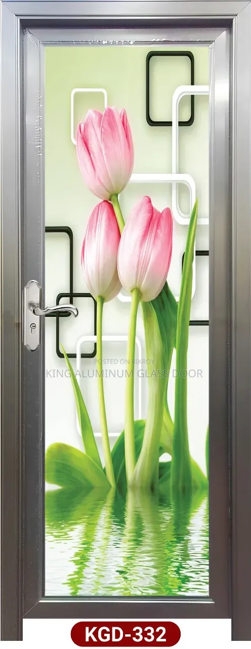King Aluminium Temper Glass Door