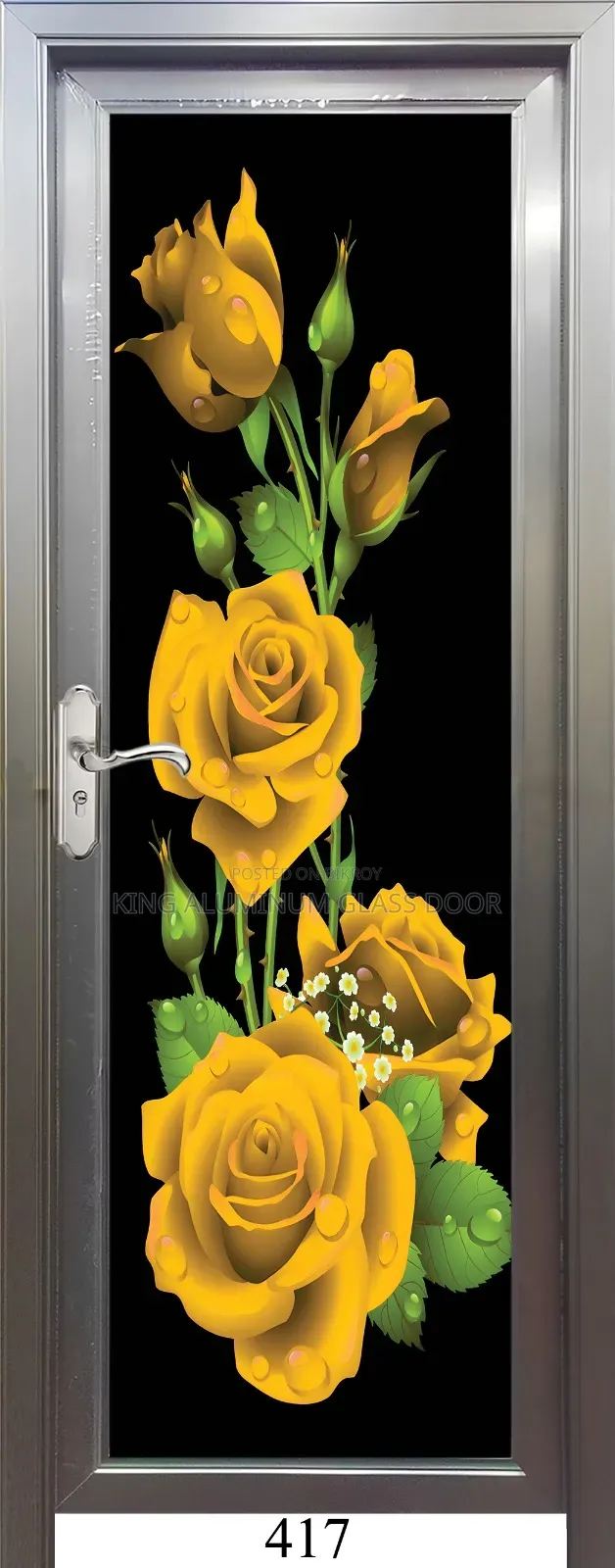King Aluminium Temper Glass Door