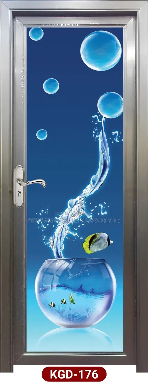 King Aluminium Temper Glass Door