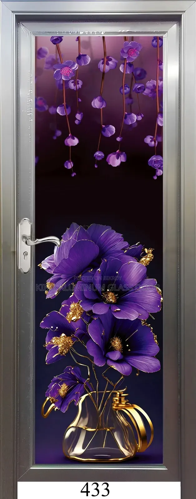 King Aluminium Temper Glass Door