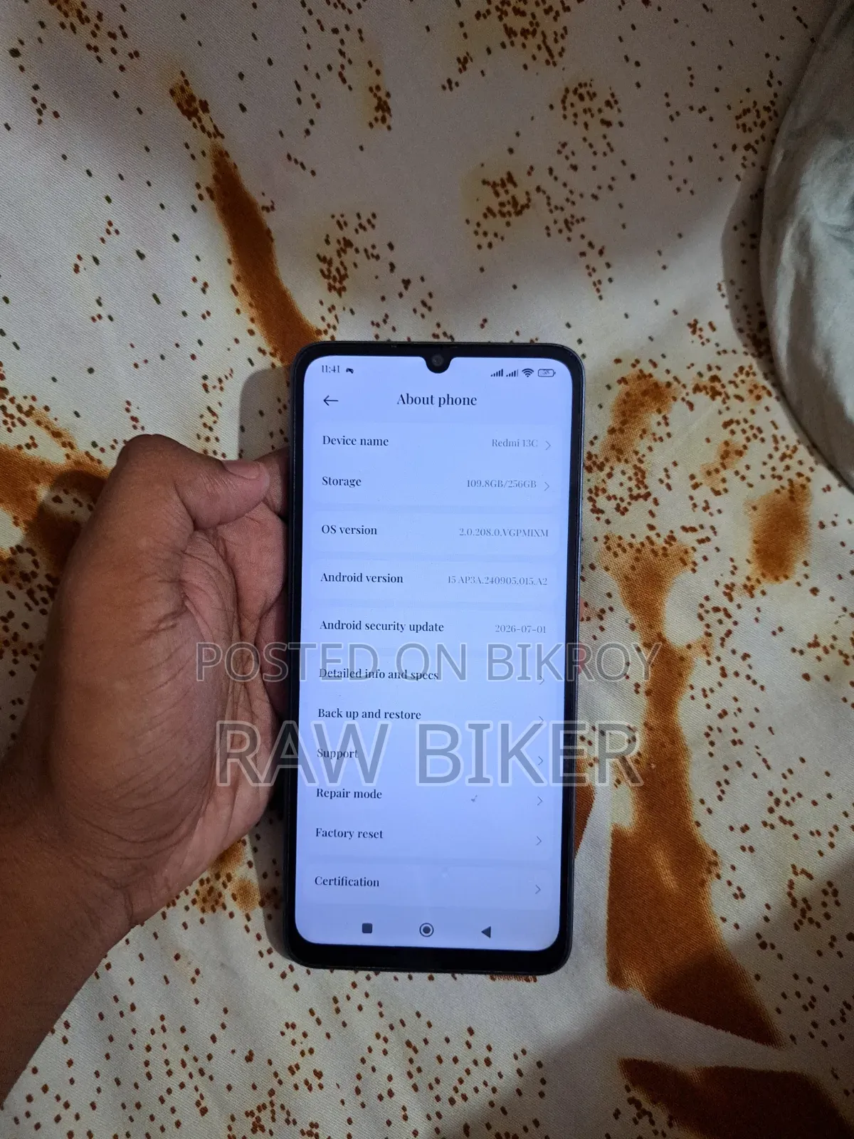 শাওমি রেডমি ১৩সি ২৫৬ জিবি ব্ল্যাক