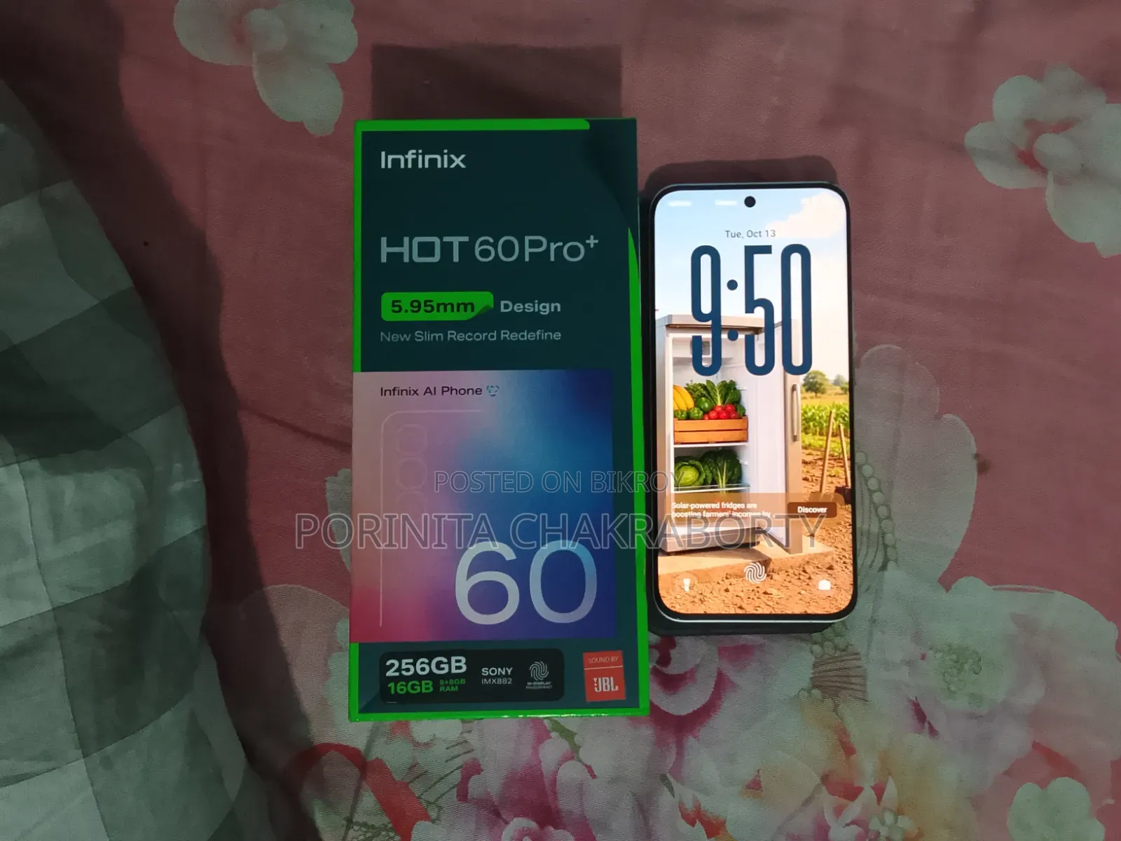 ইনফিনিক্স হট ৬০ প্রো+ ২৫৬ জিবি সিলভার