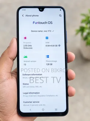 ভিভো ওয়াই৭৩ ৬৪ জিবি ব্ল্যাক