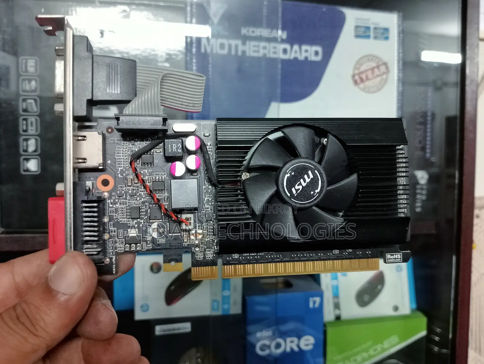 MSI GeForce GT 610 2GB DDR3 Graphics Card – HDMI + DVI + VGA