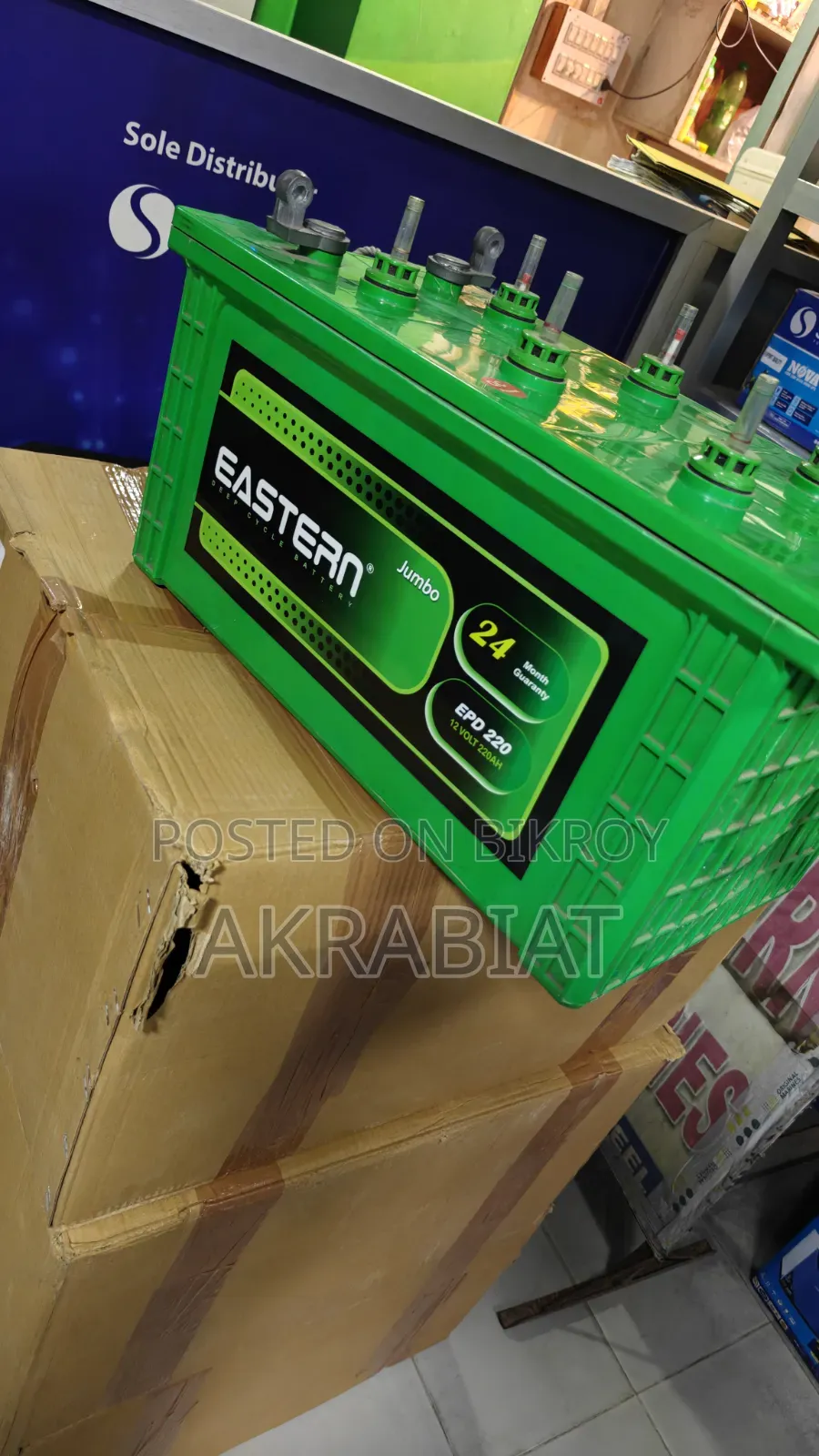Eastern Jumbo EPD 220 AH 12V Deep Cycle Battery