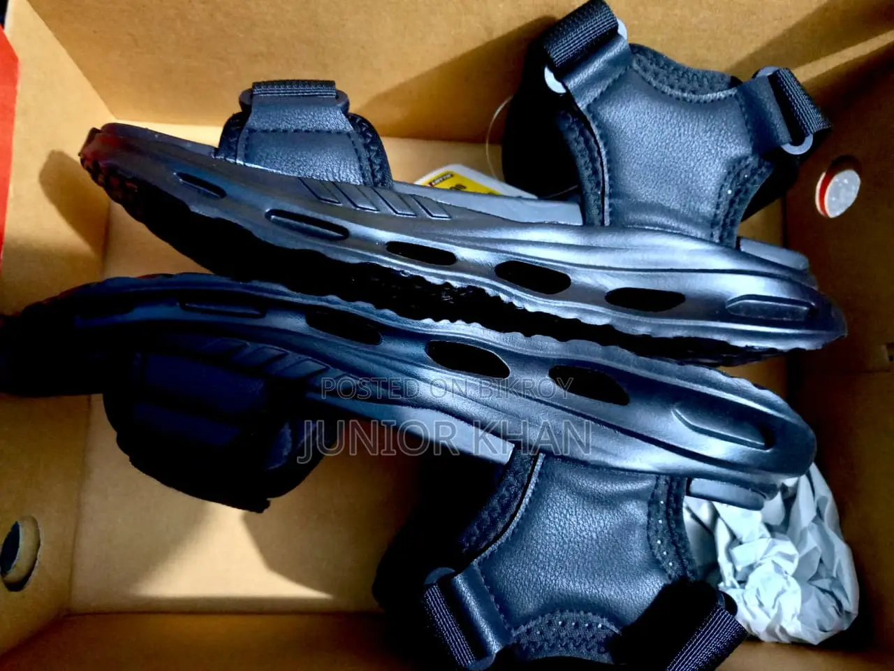 Lotto Black Sports Sandals for Men