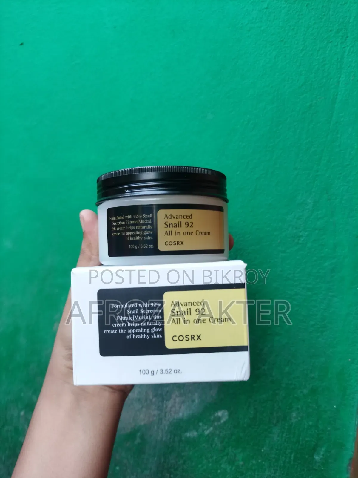 COSRX Advanced Snail 92 All in One Cream Skin Repair & Deep Hydration