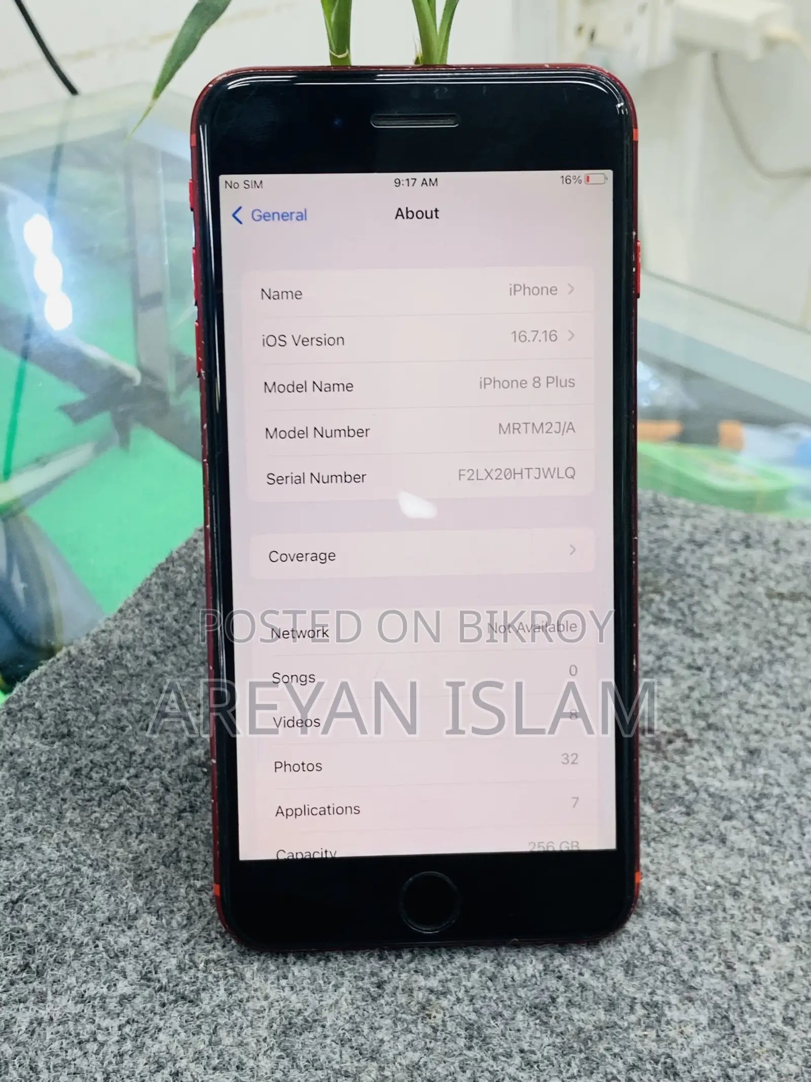 Apple iPhone 8 Plus 256 GB Red