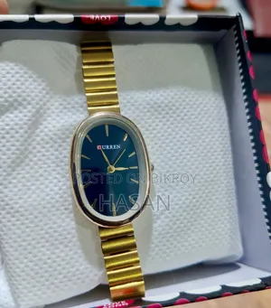 CURREN Gold & Black Dial Watch - Brand New