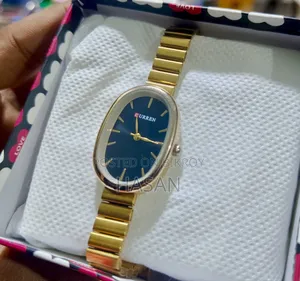 CURREN Gold & Black Dial Watch - Brand New