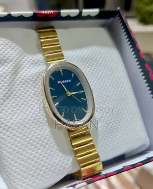 CURREN Gold & Black Dial Watch - Brand New