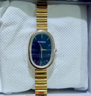CURREN Gold & Black Dial Watch - Brand New